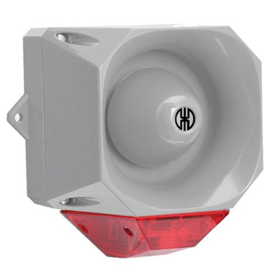 Werma 441 Series Red Sounder Beacon, 9 → 60 V, IP65, Wall Mount, 105dB at 1 Metre
