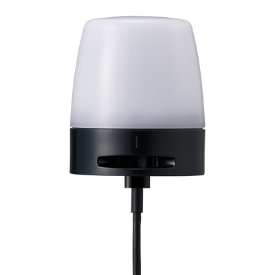 Patlite NE Series Amber, Blue, Cyan, Green, Purple, Red, White LED Beacon, 5 V, IP65, Wall mounting bracket, 85dB at 1