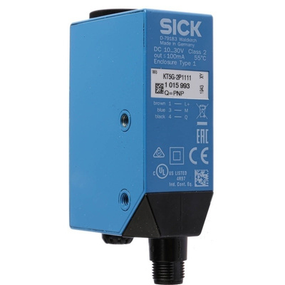 Sick Contrast Sensors 10 mm, Green LED, PNP, 100 mA, 10 → 30 V dc, IP67