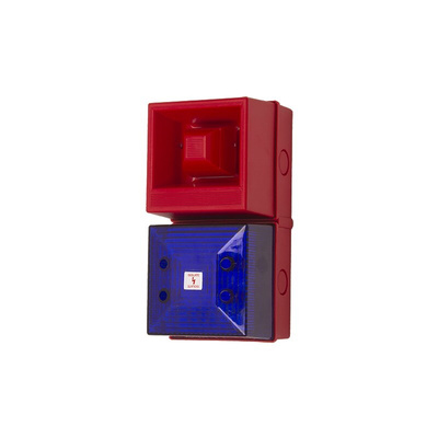 Clifford & Snell YL40 Series Blue Sounder Beacon, 115 V ac, IP65, Base-mounted, 108dB at 1 Metre