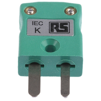 RS PRO IEC Thermocouple Connector for use with Type K Thermocouple Type K, Miniature
