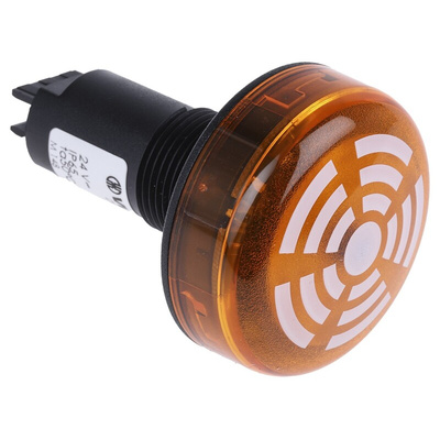 Werma 150 Series Yellow Buzzer Beacon, 24 V dc, IP65, Panel Mount, 80dB at 1 Metre