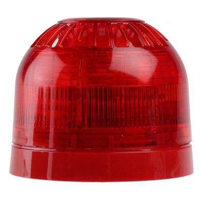 Klaxon Sonos Series Red Sounder Beacon, 17 → 60 V dc, Wall Mount, 106dB at 1 Metre