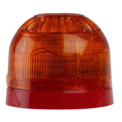 Klaxon Sonos Series Amber Sounder Beacon, 17 → 60 V dc, Wall Mount, 106dB at 1 Metre