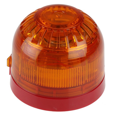 Klaxon Sonos Series Amber Sounder Beacon, 17 → 60 V dc, Wall Mount, 106dB at 1 Metre