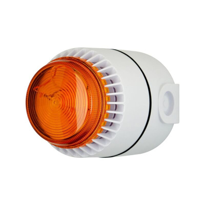 Eaton Series Amber Sounder Beacon, 18 → 24 V dc, IP54, IP65, Wall Mount, 101dB at 1 Metre