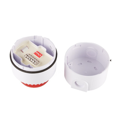 Eaton Series Red Sounder Beacon, 18 → 28 V dc, IP57, IP65, Wall Mount, 101dB at 1 Metre