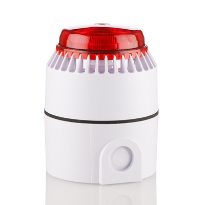 Eaton Series Red Sounder Beacon, 18 → 28 V dc, IP57, IP65, Wall Mount, 101dB at 1 Metre