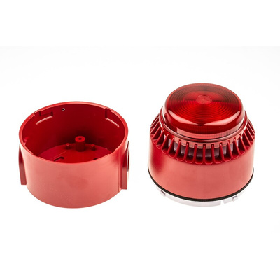 Eaton Series Red Sounder Beacon, 18 → 24 V dc, IP55, IP65, Wall Mount, 101dB at 1 Metre