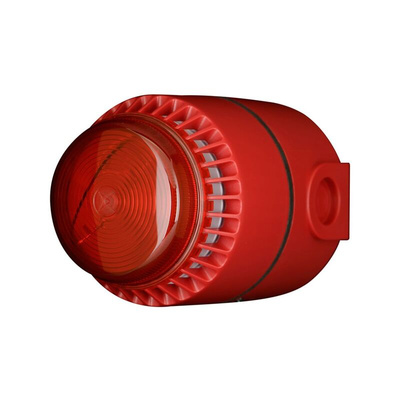 Eaton Series Red Sounder Beacon, 18 → 24 V dc, IP55, IP65, Wall Mount, 101dB at 1 Metre