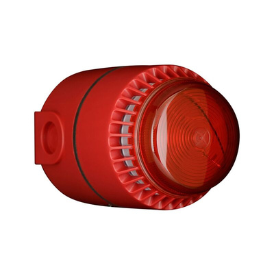 Eaton Series Red Sounder Beacon, 18 → 24 V dc, IP55, IP65, Wall Mount, 101dB at 1 Metre