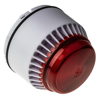 Eaton Series Red Sounder Beacon, 18 → 28 V dc, IP58, IP65, Wall Mount, 101dB at 1 Metre
