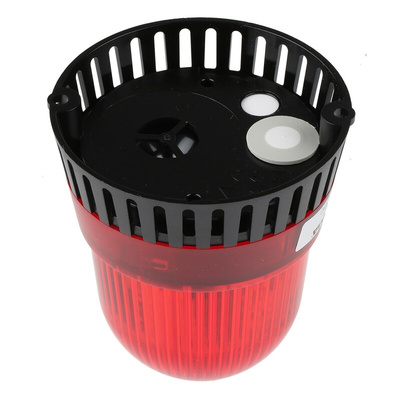 Werma 420 Series Red Sounder Beacon, 24 V ac/dc, IP65, Surface Mount, 105dB at 1 Metre