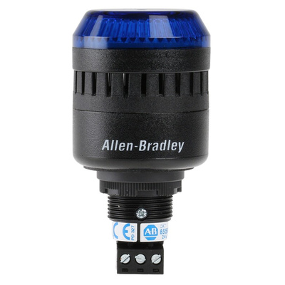 Allen Bradley 855PC Series Blue Sounder Beacon, 24 V ac/dc, Panel Mount, 98dB at 1 Metre