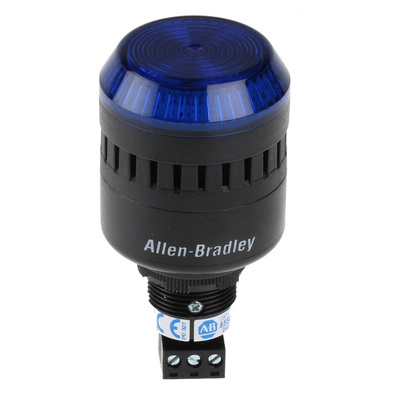Allen Bradley 855PC Series Blue Sounder Beacon, 24 V ac/dc, Panel Mount, 98dB at 1 Metre
