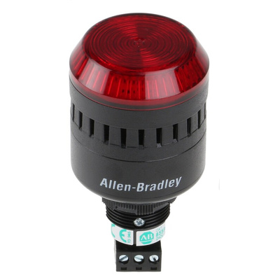 Allen Bradley 855PC Series Red Sounder Beacon, 240 V ac, IP65, Panel Mount, 98dB at 1 Metre