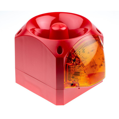 Klaxon Nexus Series Amber Sounder Beacon, 10 → 60 V dc, Wall Mount, 105dB at 1 Metre