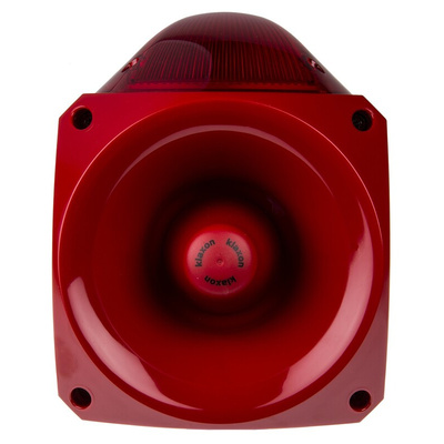Klaxon Nexus Series Red Sounder Beacon, 10 → 60 V dc, Wall Mount, 120dB at 1 Metre
