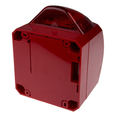 Klaxon Nexus Series Red Sounder Beacon, 10 → 60 V dc, Wall Mount, 120dB at 1 Metre