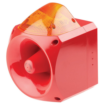 Klaxon Nexus Series Amber Sounder Beacon, 10 → 60 V dc, Wall Mount, 120dB at 1 Metre