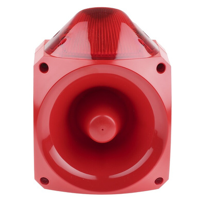 Klaxon Nexus Series Red Sounder Beacon, 10 → 60 V dc, Wall Mount, 110dB at 1 Metre
