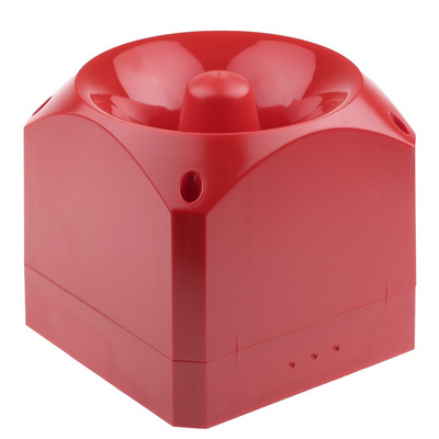 Klaxon Nexus Series Red Sounder Beacon, 10 → 60 V dc, Wall Mount, 110dB at 1 Metre