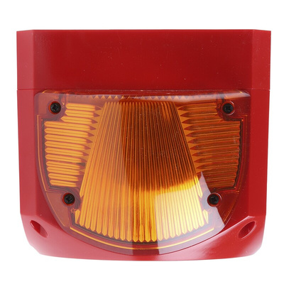 Klaxon Nexus Series Amber Sounder Beacon, 110 V ac, 230 V ac, Wall Mount, 110dB at 1 Metre