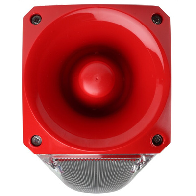 Klaxon Nexus Series Clear Sounder Beacon, 110 V ac, 230 V ac, Wall Mount, 105dB at 1 Metre