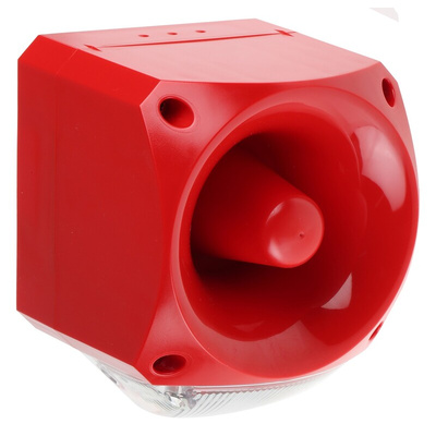 Klaxon Nexus Series Clear Sounder Beacon, 110 V ac, 230 V ac, Wall Mount, 105dB at 1 Metre