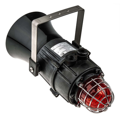 e2s E2xC1X05F Series Red Sounder Beacon, 230 V ac, IP66, Surface Mount, 116dB at 1 Metre