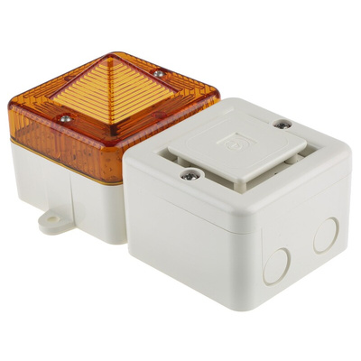 e2s SONFL1X Series Amber Sounder Beacon, 230 V ac, IP66, Surface Mount, 100dB at 1 Metre