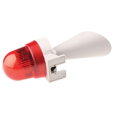 Werma 425 Series Red Horn Beacon, 24 V ac/dc, IP65, Wall Mount, 98dB at 1 Metre