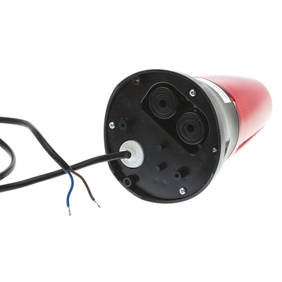 Moflash LEDA125 Series Red Buzzer Beacon, 230 V ac, IP65, Surface Mount, 90dB at 1 Metre