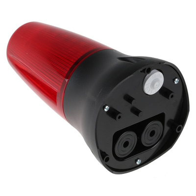 Moflash LEDA125 Series Red Buzzer Beacon, 24 V dc, IP65, Surface Mount, 90dB at 1 Metre