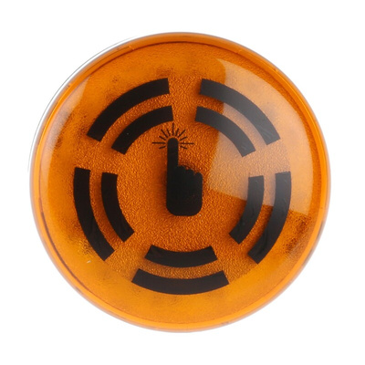 Werma 450 Series Yellow Buzzer Beacon, 24 V dc, IP65, Panel Mount, 80dB at 1 Metre