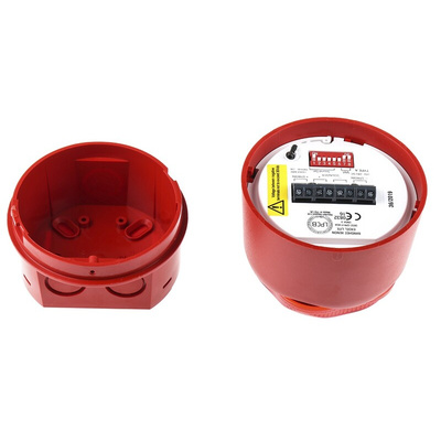 Hosiden Besson Banshee Excel Lite Series Red Sounder Beacon, 9 → 30 V dc, Bayonet Mount, 110dB at 1 Metre