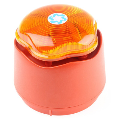 Hosiden Besson Banshee Excel Lite Series Amber Sounder Beacon, 9 → 30 V dc, Bayonet Mount, 110dB at 1 Metre