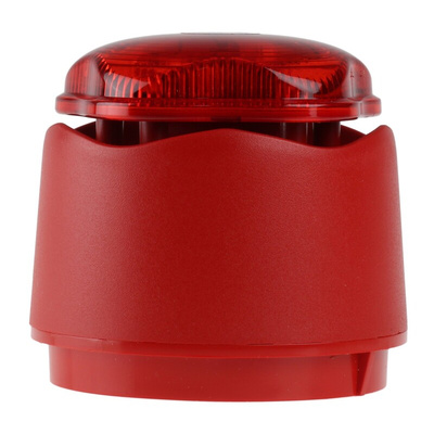 Hosiden Besson Banshee Excel Lite Series Red Sounder Beacon, 9 → 30 V dc, IP45, Bayonet Mount, 110dB at 1 Metre
