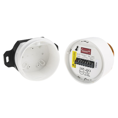 Hosiden Besson Banshee Excel Lite Series Amber Sounder Beacon, 9 → 30 V dc, Bayonet Mount, 110dB at 1 Metre