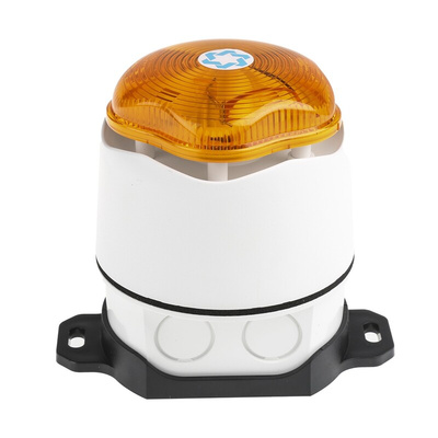 Hosiden Besson Banshee Excel Lite Series Amber Sounder Beacon, 9 → 30 V dc, Bayonet Mount, 110dB at 1 Metre