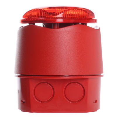 Hosiden Besson Banshee Excel Lite Series Red Sounder Beacon, 9 → 30 V dc, IP66, Bayonet Mount, 110dB at 1 Metre