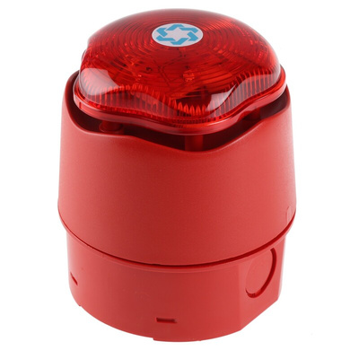 Hosiden Besson Banshee Excel Lite Series Red Sounder Beacon, 9 → 30 V dc, IP66, Bayonet Mount, 110dB at 1 Metre