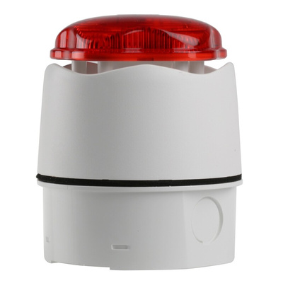 Hosiden Besson Banshee Excel Lite Series Red Sounder Beacon, 9 → 30 V dc, IP66, Bayonet Mount, 110dB at 1 Metre
