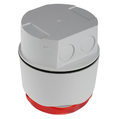 Hosiden Besson Banshee Excel Lite Series Red Sounder Beacon, 9 → 30 V dc, IP66, Bayonet Mount, 110dB at 1 Metre