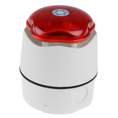 Hosiden Besson Banshee Excel Lite Series Red Sounder Beacon, 9 → 30 V dc, IP66, Bayonet Mount, 110dB at 1 Metre
