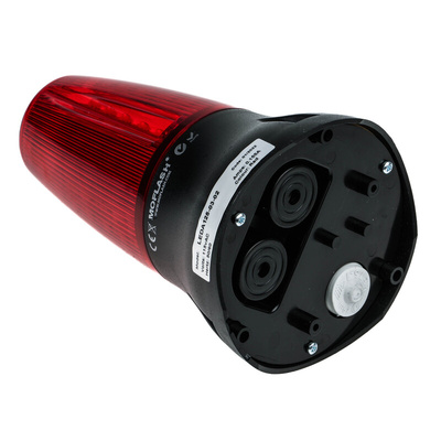 Moflash LEDA125 Series Red Buzzer Beacon, 115 V ac, IP65, Base Mount, 90dB at 1 Metre