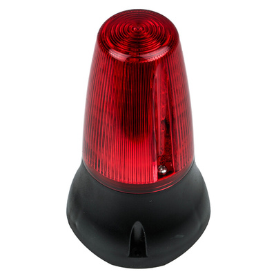 Moflash LEDA125 Series Red Buzzer Beacon, 115 V ac, IP65, Base Mount, 90dB at 1 Metre