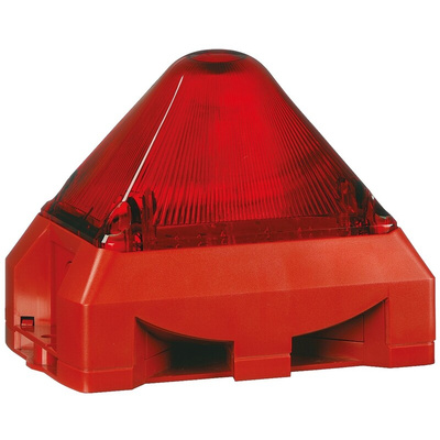 Pfannenberg PY X-MA-05 Series Red Sounder Beacon, 24 V ac/dc, Base Mount, 100dB at 1 Metre