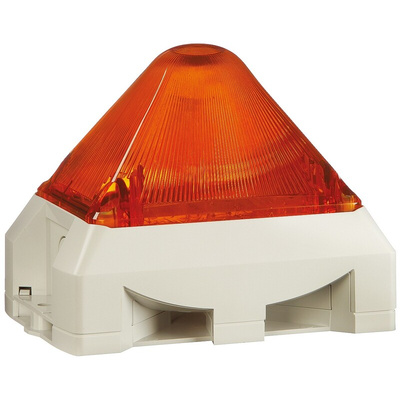Pfannenberg PY X-MA-10 Series Amber Sounder Beacon, 230 V ac, Base Mount, 100dB at 1 Metre