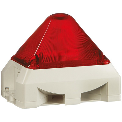 Pfannenberg PY X-MA-10 Series Red Sounder Beacon, 230 V ac, Base Mount, 100dB at 1 Metre